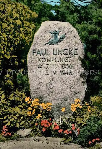 Tod Grabstaette Komponist Paul Lincke Hahnenklee Bockswiese  Kat. Tod