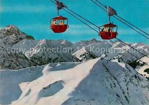 Seilbahn Riezlern Kanzelwand Kleinwalsertal Widderstein Hochkuenzelspitze Kat. Bahnen