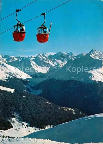 Seilbahn Schatzalp Strela Davos Sertigtal Plattenhorn Hochducan Piz Kesch Kat. Bahnen