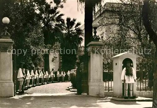 Leibgarde Wache Athen Evzonen New Palace Honour Guard Kat. Polizei