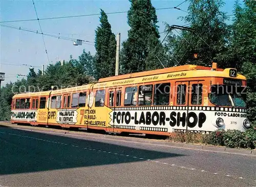 Strassenbahn Wagen 3775 Foto Labor Shop Koeln Kat. Strassenbahn