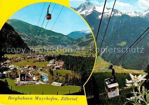 Seilbahn Ahornbahn Penkenbahn Ahornspitze  Mayrhofen Zillertal  Kat. Bahnen