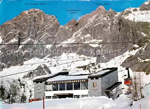 Seilbahn Dachsteinsuedwand Talstation Gletscherbahn Ramsau Kat. Bahnen