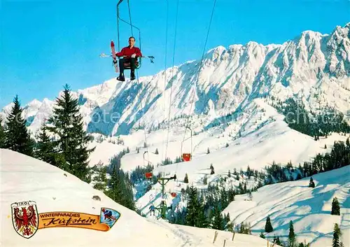 Sessellift Steinberg Kaindl Huette Wilder Kaiser Kufstein Kat. Bahnen