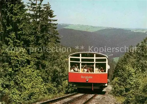 Bergbahn Lichtenhain Steilstrecke  Kat. Bergbahn