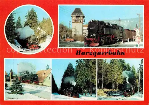 Lokomotive Harzquerbahn Bahnhof Sorge Ilfeld Tiefenbachmuehle Schierke Kat. Eisenbahn