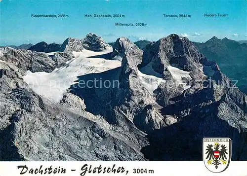 Gletscher Dachstein Gosau Gletscher Mitterspitz Torstein  Kat. Berge