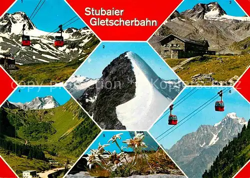 Seilbahn Stubaier Gletscherbahn Zuckerhuetl Dresdnerhuette  Kat. Bahnen