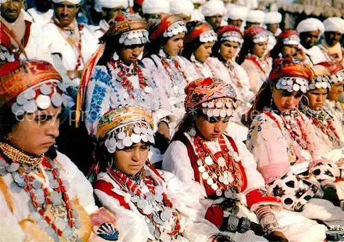 Trachten Marokko Folklorische Gruppe Ahouach Staemme Marrakesch Kat. Trachten