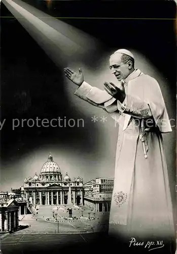 Papst Pius PP. XII. Vatikan  Kat. Religion