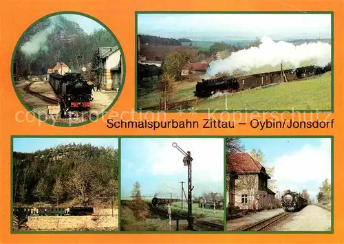 Lokomotive Schmalspurbahn Zittau Oybin Jonsdorf Einfahrt Bertsdorf  Kat. Eisenbahn