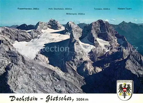 Gletscher Dachstein Mitterspitz Torstein  Kat. Berge
