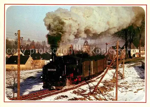 Lokomotive 99 1775 Ausfahrt Cranzahl Schmalspurbahn  Kat. Eisenbahn