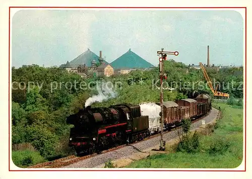 Lokomotive 58 3032 Gueterzug Ronneburg Kat. Eisenbahn
