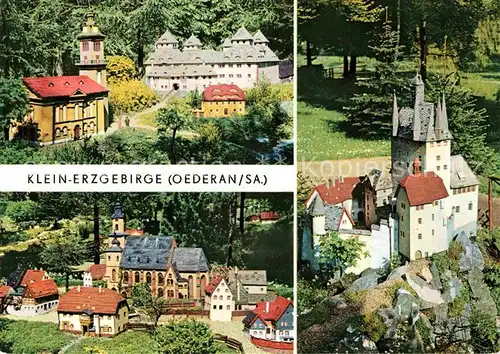Miniatur Oederan Klein Erzgebirge Schloss und Kirche Augustusburg Kat. Besonderheiten