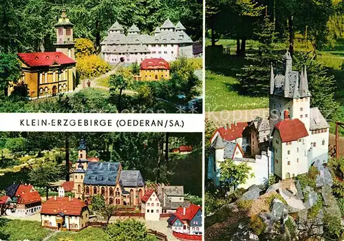 Miniatur Oederan Klein Erzgebirge Burg Kriebstein Kirche Augustusburg Kat. Besonderheiten