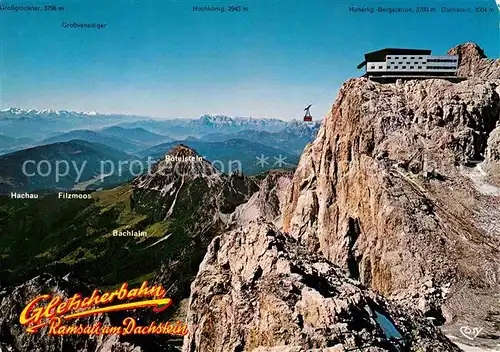 Seilbahn Gletscherbahn Ramsau Dachstein Bergstation Hunerkogel Kat. Bahnen