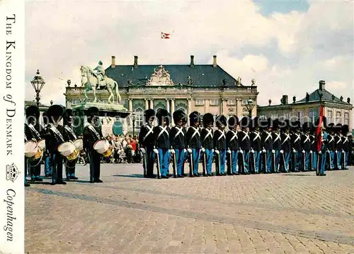 Leibgarde Wache Royal Guard in Blue Dress Copenhagen  Kat. Polizei