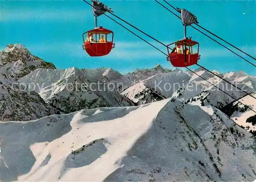 Seilbahn Riezlern Kanzelwand Kleinwalsertalb Hochkuenzelspitze  Kat. Bahnen