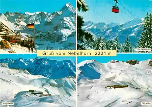 Seilbahn Nebelhorn Gipfelhaus Bergstation  Kat. Bahnen