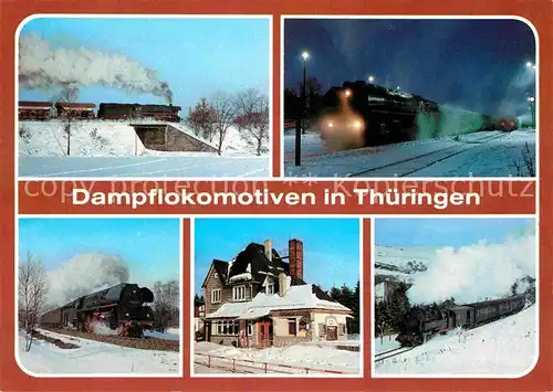 Lokomotive Dampflokomotiven Thueringen Bahnhof Weida Triptis Ernstthal  Kat. Eisenbahn