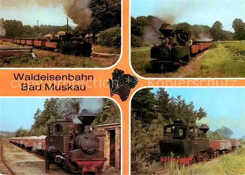 Lokomotive Waldeisenbahn bad Muskau  Kat. Eisenbahn