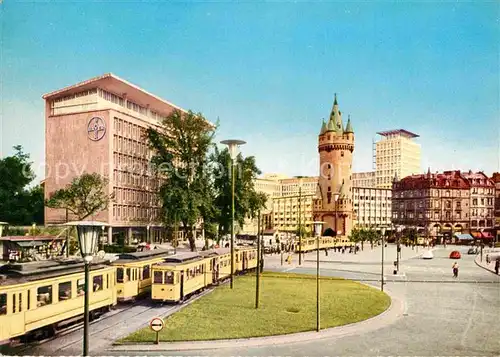 Strassenbahn Frankfurt am Main Eschenheimer Turm Kat. Strassenbahn