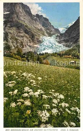 Foto Gaberell J. Nr. 13701 Grindelwaldam Obern Gletscher  Kat. Fotografie