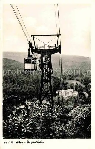 Seilbahn Bad Harzburg Kat. Bahnen