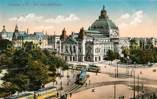Strassenbahn Frankfurt am Main Schauspielhaus  Kat. Strassenbahn