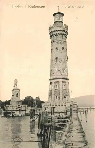 Leuchtturm Lighthouse Lindau Bodensee Mole  Kat. Gebaeude