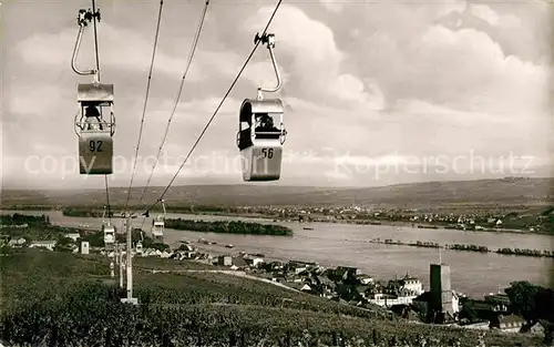 Seilbahn Niederwald Ruedesheim  Kat. Bahnen