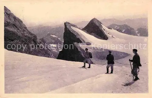 Bergsteigen Klettern Ascension du Vignemale Sommet du Glacier Les Deux Jumeaux  Kat. Bergsteigen