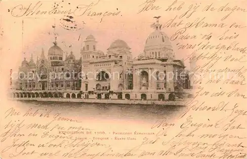 Exposition Universelle Paris 1900 Pavillons Etrangers  Kat. Expositions