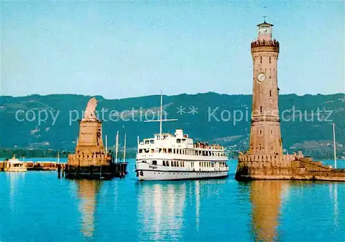 Motorschiffe MS Allgaeu Lindau Bodensee Hafen  Kat. Schiffe