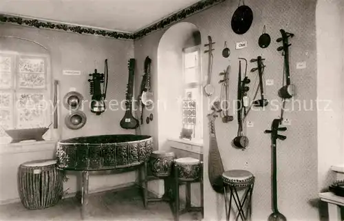 Musikinstrument Chinesische und Indische Musikinstrumente Markneukirchen Museum Kat. Musik