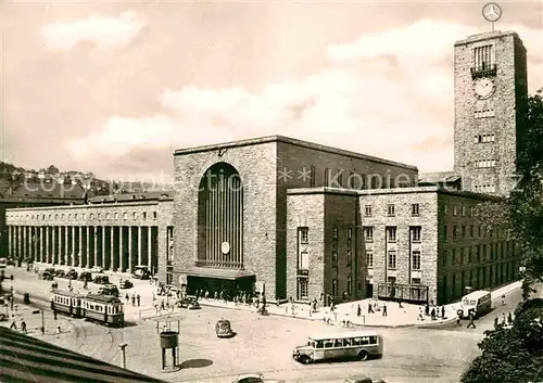 Bahnhof Hauptbahnhof Stuttgart Strassenbahn Kat. Eisenbahn