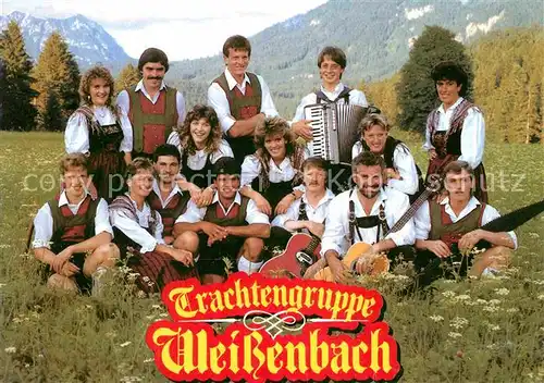 Musikanten Trachtengruppe Weissenbach Akkordeon Gitarre  Kat. Musik