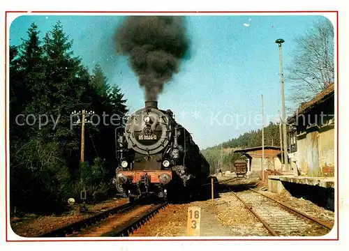 Lokomotive 95 0024 Bahnhof Lichte  Kat. Eisenbahn
