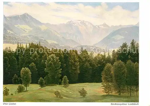 Verlag Wiechmann Nr. 8128 Otto Goebel Berchtesgadner Landschaft  Kat. Verlage