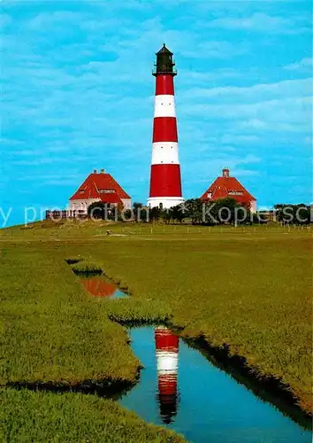 Leuchtturm Lighthouse Westerhever  Kat. Gebaeude