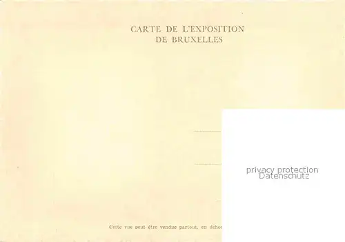 Exposition Internationale Bruxelles 1935 Avenue du Centenaire Palais de Bruxelles  Kat. Expositions