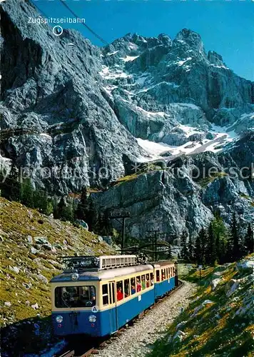 Zahnradbahn Bayerische Zugspitzbahn Zugspitzgipfel Kat. Bergbahn