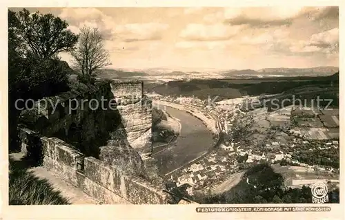 Foto Hahn Nr. 3022 Festung Koenigstein Koenigsnase  Kat. Fotografie