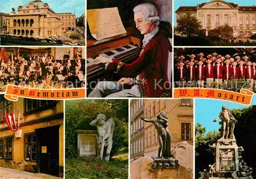 Komponist Wolfgang Amadeus Mozart Memorial  Kat. Musik