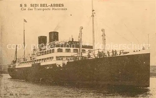 Dampfer Oceanliner SS Sidi Bel Abbes  Kat. Schiffe