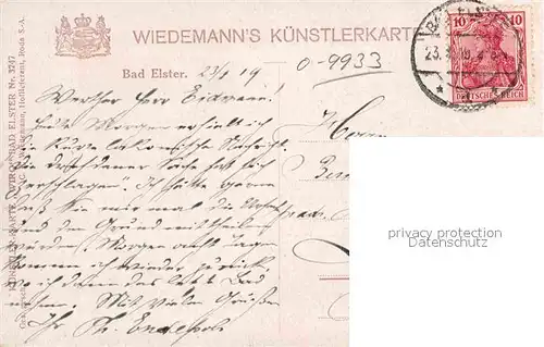 Verlag Wiedemann WIRO Nr. 3247 Bad Elster  Kat. Verlage