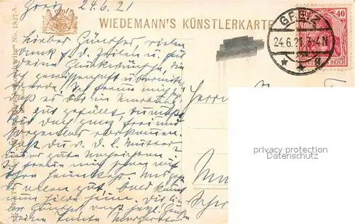 Verlag Wiedemann WIRO Nr. 1827 A Weisser Hirsch Loschwitz Totalansicht  Kat. Verlage