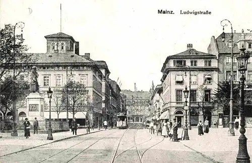 Strassenbahn Mainz Ludwigstrasse  Kat. Strassenbahn