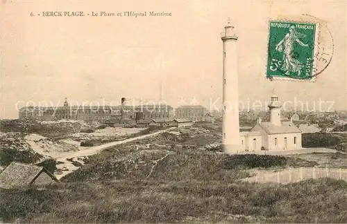Leuchtturm Lighthouse Berck Plage Phare Hopital Maritime  Kat. Gebaeude